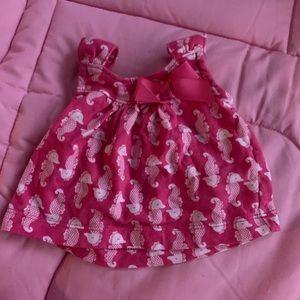 Pink Seahorse Sleeveless Top